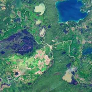Uma “ilha” agrícola no Delta do Rio Saskatchewan
