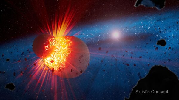 Webb da NASA oferece curso intensivo sobre colisões que destroem o planeta