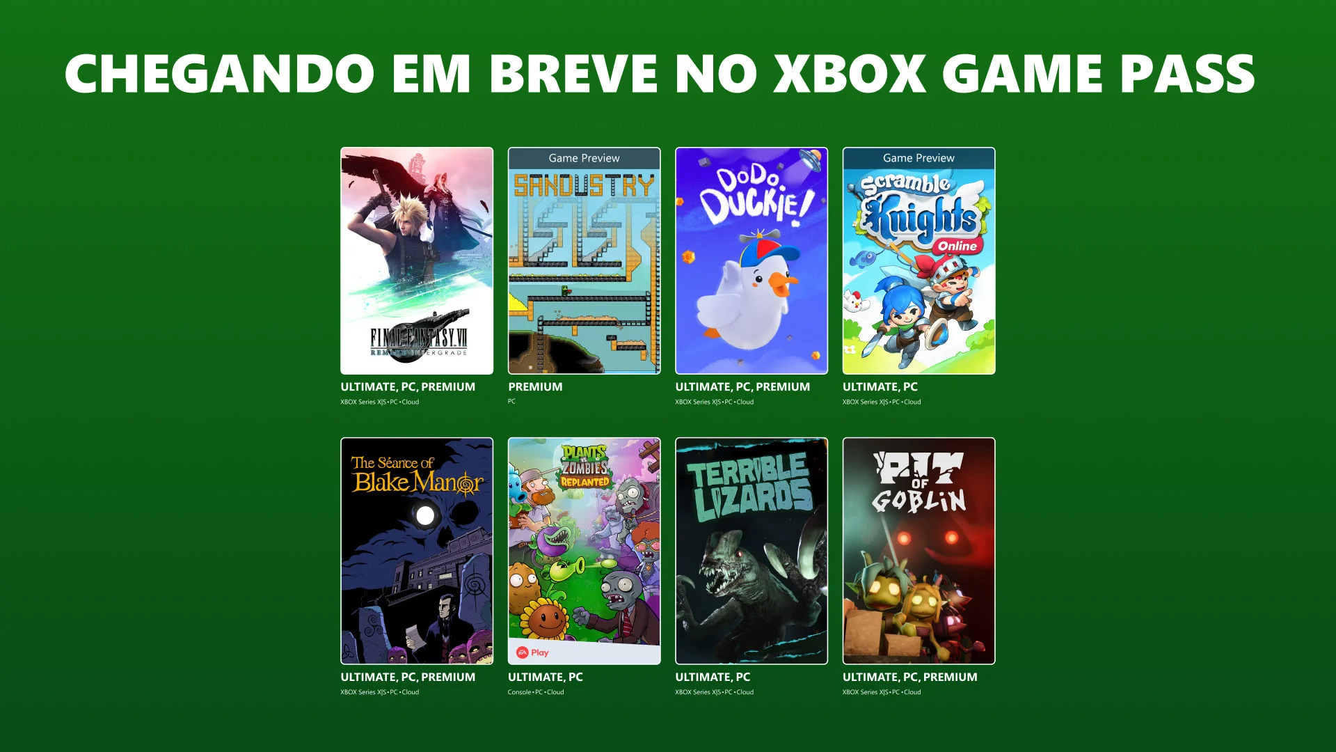 XBOX Game Pass Outubro 2